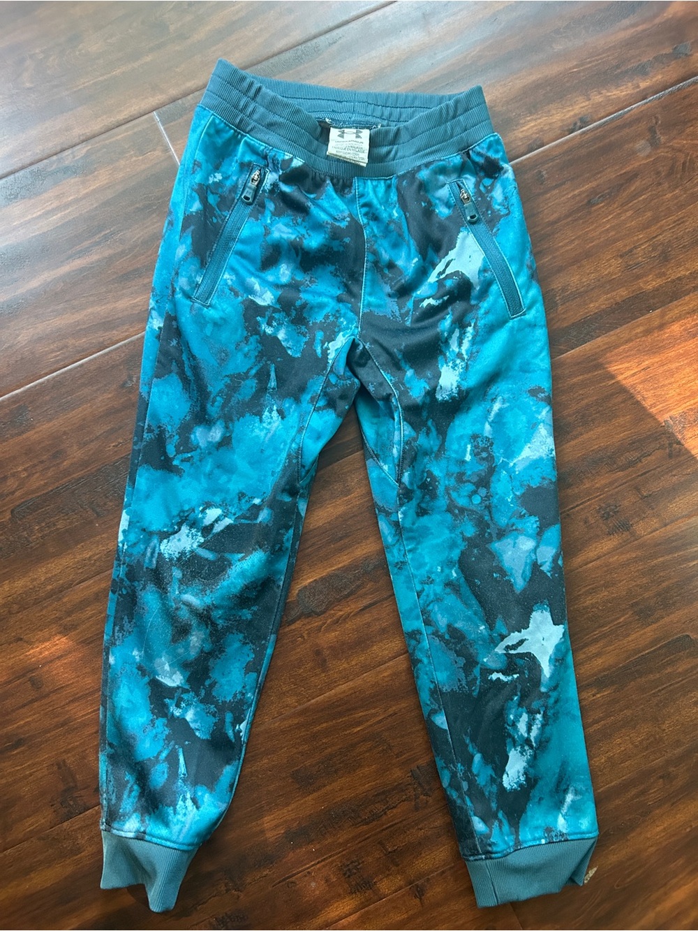 Under Armour Teal Splash Print Joggers for Kids